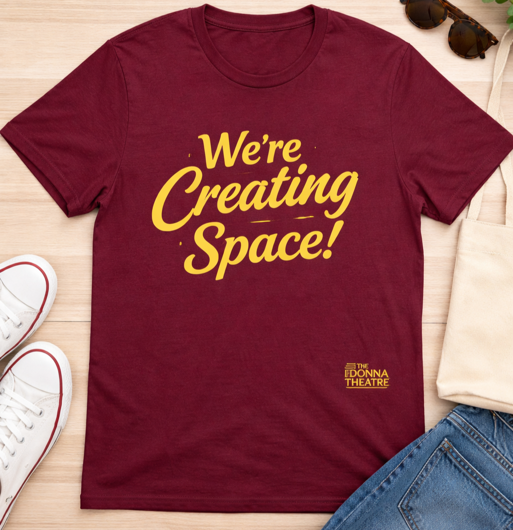 Burgundy Tee - We're Creating Space!